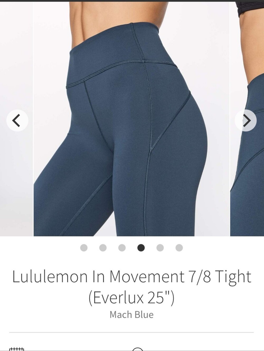 Lululemon In Movement 7/8 Everlux High-Rise Leggings Size 8 - Picture 11 of 11